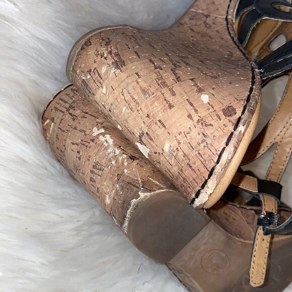 B.O.C. Jayna Caged Cork Wedge High Heel Sandals 11 - Picture 10 of 11